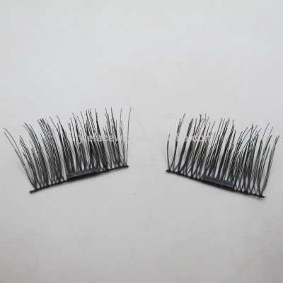 2017 Hot selling hand made magnets lashes synthetic magnetic false eyelashes