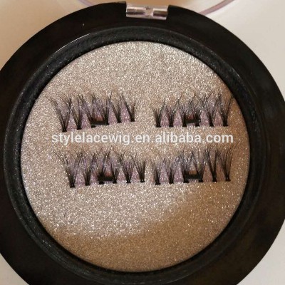 Wholesale premium Magnetic False Eye lashes 100% Handmade Natural Long Magnet Eyelashes