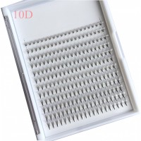 Wholesale OEM Large Tray heat bonded Premade Fans  False Eyelashes eyelashes package box